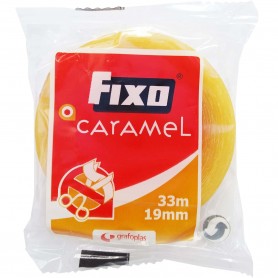 FIXO Caramel 19 mm de ancho x 33 metros de largo Cinta Celo Adhesiva Escolar Oficina.