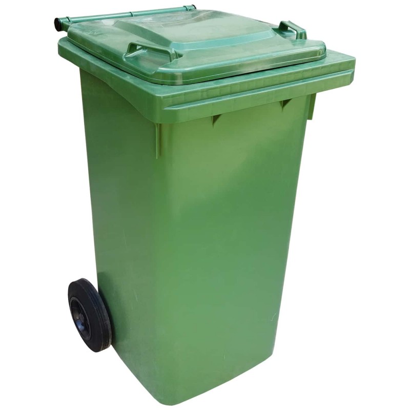 Contenedor de Basura con Ruedas 120 Litros (contenedor basura para bolsas de basura de comunidad)