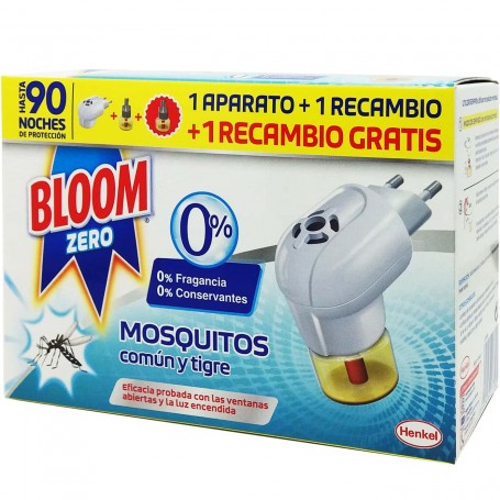 Difusor eléctrico Líquido Antimosquitos y Recambio. Mosquito tigre y mosquito común.