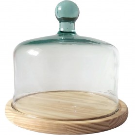 Quesera Tradicional con urna de Cristal 24cm