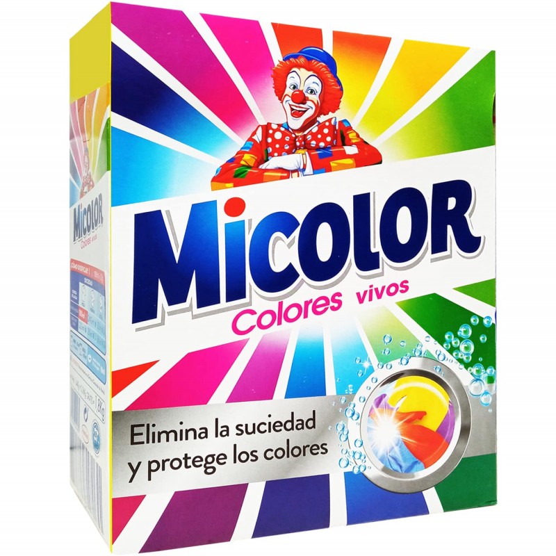 Sueño Gama de preocuparse Micolor, Detergente en Polvo Lavadora, ropa color.