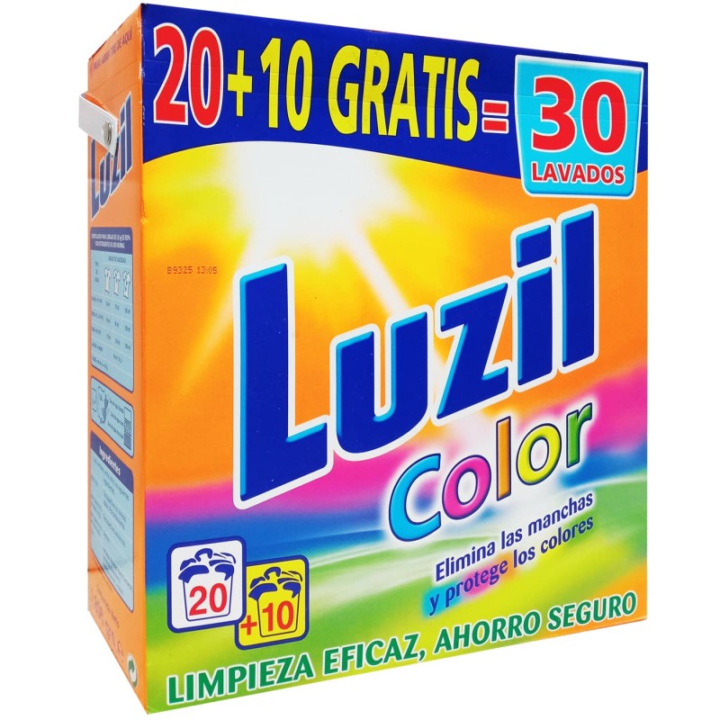 Luzil, Detergente Polvo, ropa Color, Lavadora.