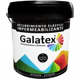 Pintura de Caucho (Rojo, Verde, Gris y Terracota). recubrimiento elástico impermeabilizante. Galatex.