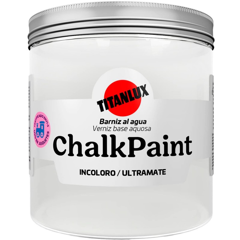 Barniz Incoloro Chalk Paint Titanlux, acabado para pintura a la tiza.