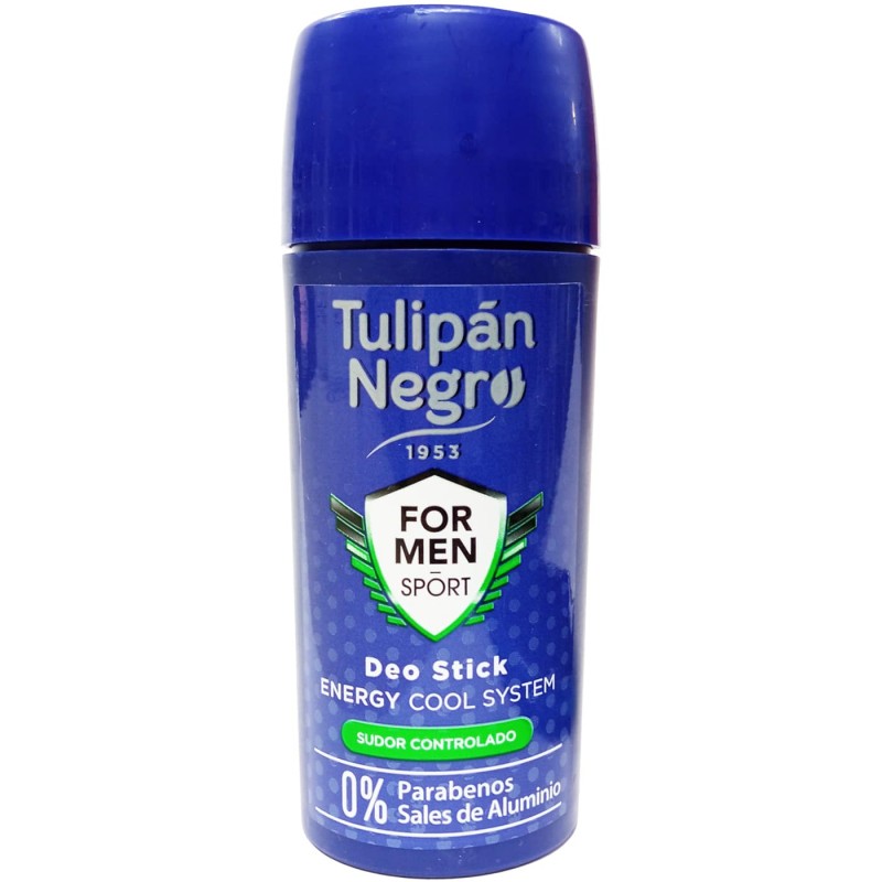 Desodorante para hombre, Tulipán Negro, Energy Cool System, 75 ml.