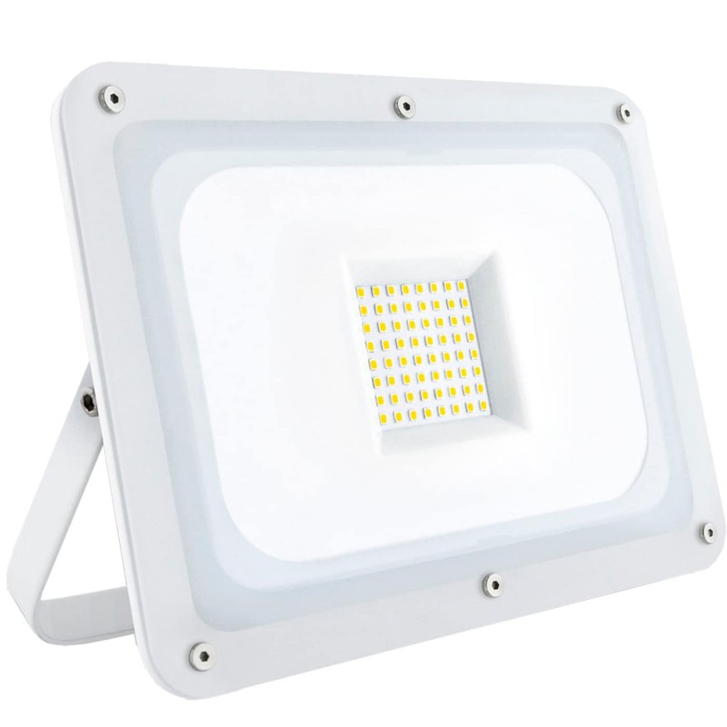 Foco Proyector Blanco LED, Luz Fría, IP65 MATEL