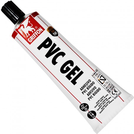 Pegamento Gel PVC, adhesivo para uniones de PVC Rígido, Griffon.