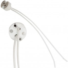 Portalámparas GU5.3 / MR16 Cerámico para Bombillas Dicroicas