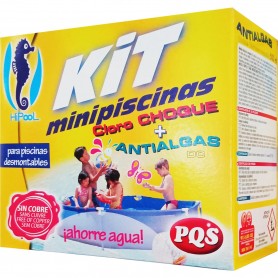 Tratamiento de Choque + Antialgas Kit Minipiscinas Hipool Kit PQS
