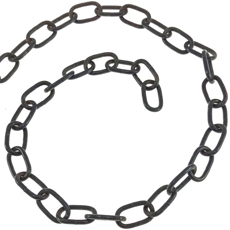 Cadena Ø2 mm x 12 mm, cadena negra, niquel o latón.