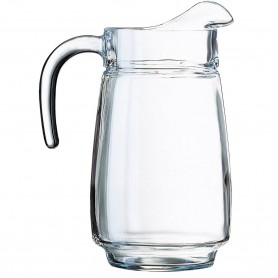 Jarra de Cristal de 2 litros para servir agua fría o caliente, infusiones frías, zumos de frutas, tinto de verano o rebujito.