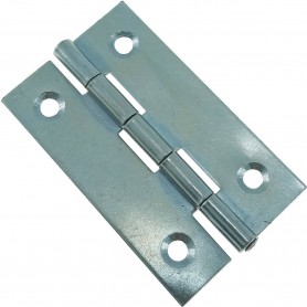 Bisagra Fija Estrecha de Acero Zincado Mod. 5005 para muebles.