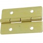 Bisagra Latonada Pequeña para Estuches de Madera, cajitas, joyeros, etc. Bisagra dorada tamaño 13 x 20 mm.