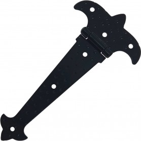 Bisagra Negro Forja para Casa Rural, Mod. 2 Martilleada