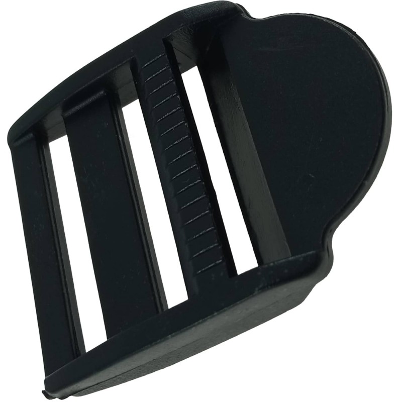Hebilla tensor mochila 30 mm plástico negro
