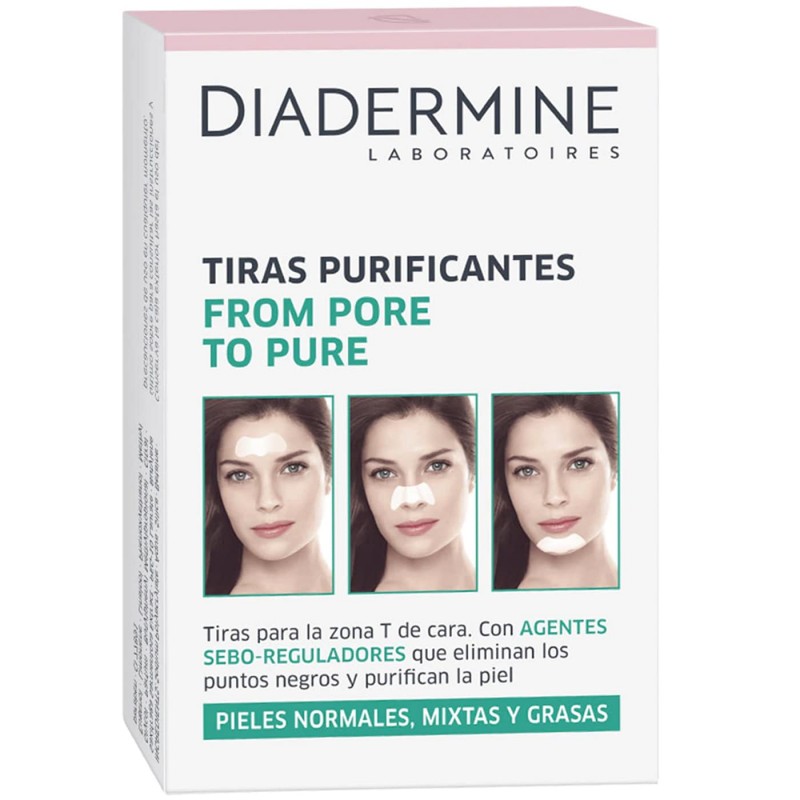 Tiras limpia poros purificante facial Diadermine