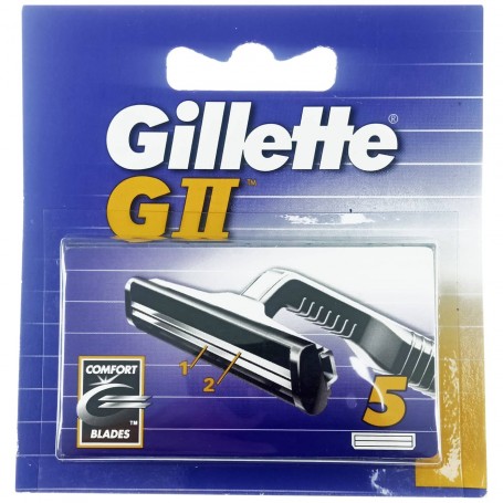 Gillette GII Recambio Cuchillas para maquinilla Gillette GII Plus y GII (Gillette GII Comfort)