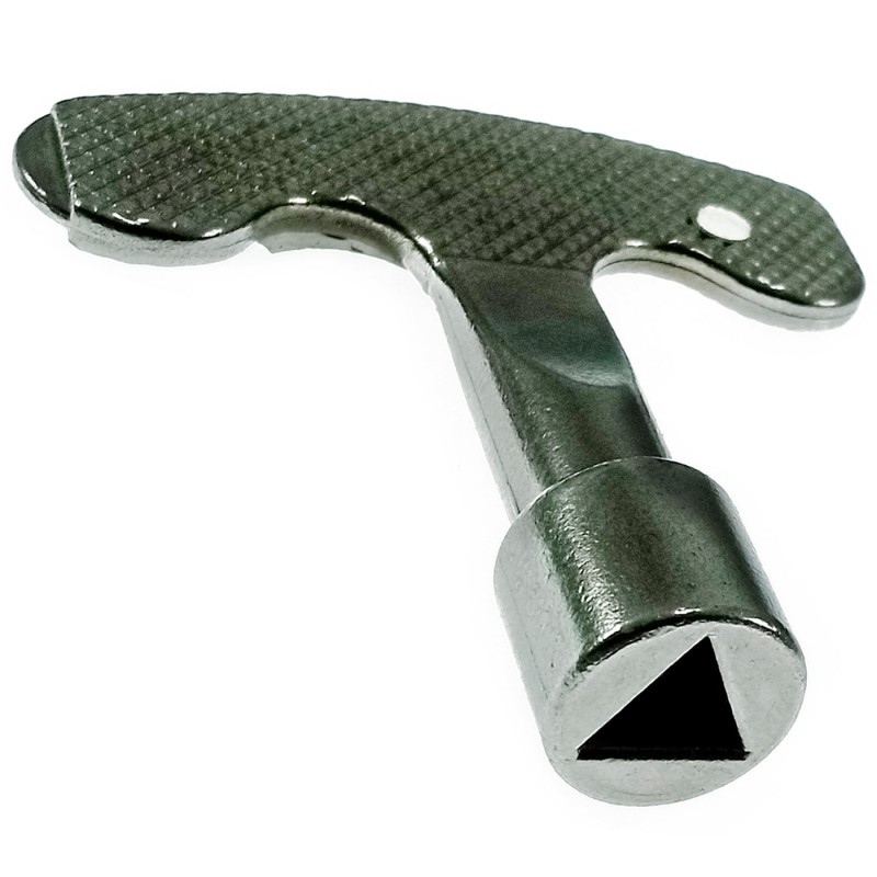 Llave Triangular 8 mm para tapas de registro contadores de luz o agua.