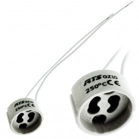 Portalámparas GZ10 para bombillas dicroicas (GU10 LED o Halogenas)