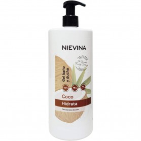 Nievina Gel de Ducha y Baño con Glicerina y Extracto de Coco.