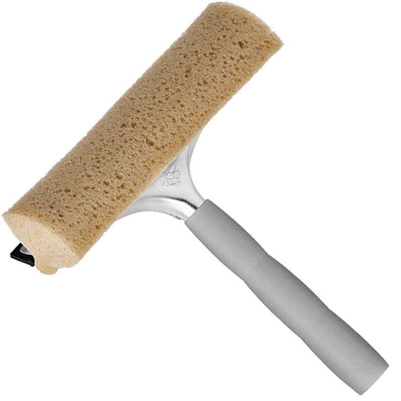 Limpiacristales con esponja y goma para el hogar y el coche