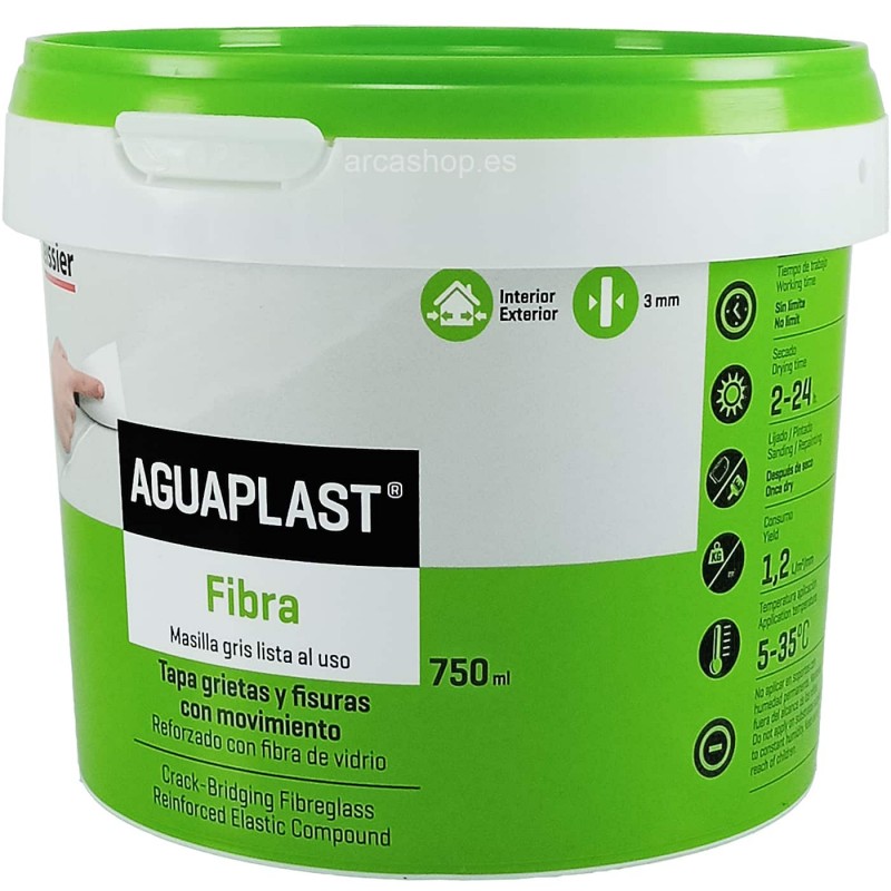 Masilla Aguaplast Fibra, 750 ml