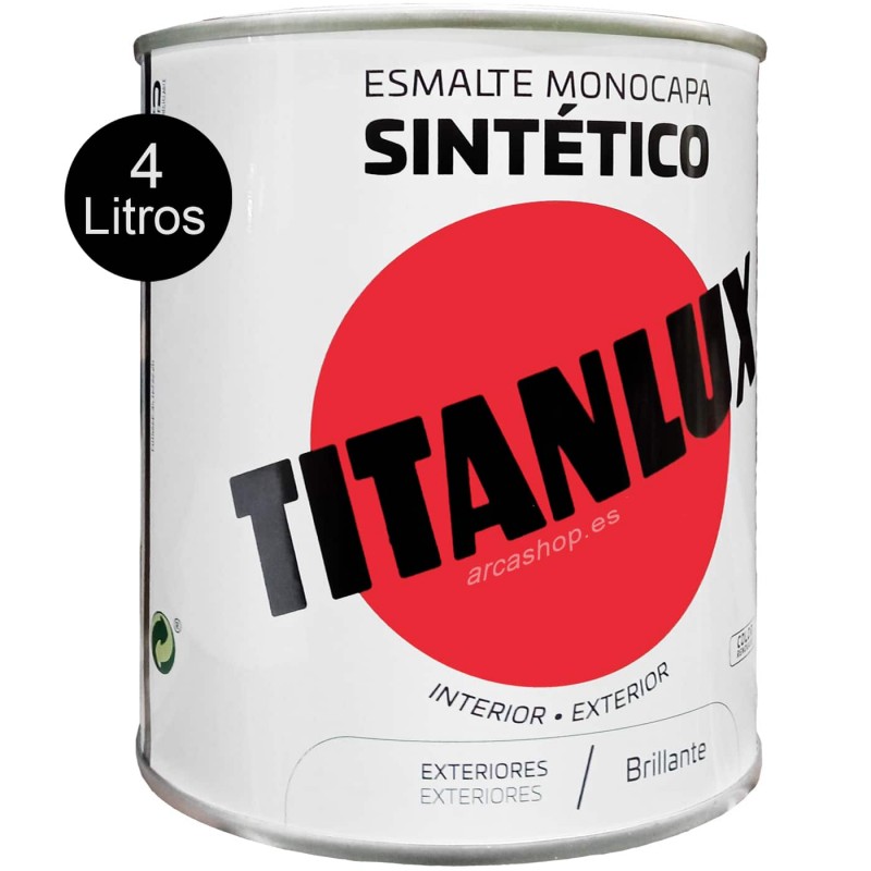 Esmalte Monocapa Sintético Titanlux 4 litros Brillante