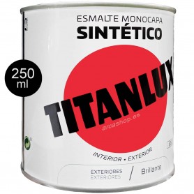 Esmalte Monocapa Sintético Titanlux 250 ml Brillante Exterior Interior