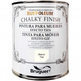 Chalky finish bruguer, toda la gama de colores, pintura a la tiza bruguer, 750 ml.