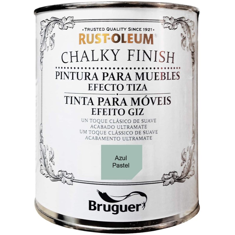 Chalky finish bruguer, toda la gama de colores, pintura a la tiza bruguer, 750 ml.