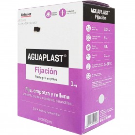 Plaste Fijación Aguaplast, Fija, Emprota y Rellena, 1 Kg. Para escaleras, postes, barandillas, etc.