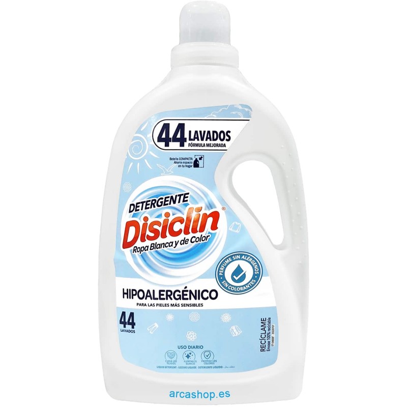Gel Detergente Hipoalergénico Lavadora 44 lavados Disiclin