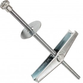 Taco autoexpandible con resorte KD 4 (Taco Vuelco Fischer KD4 M4 x 100 mm) para Ventiladores, plafones, espejo o lámparas.