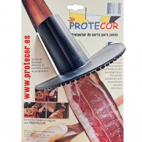 Protector para corte de Jamón, evita que nos cortemos la mano al cortar jamón serrano o jamón de bellota ibérico.