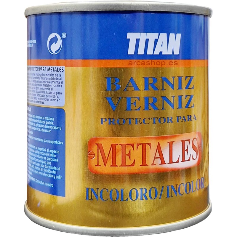Barniz Incoloro Protector para Metales Titan