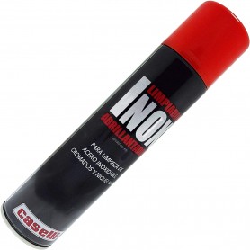 Spray Limpiador abrillantador Caselli L35 para acero inoxidable, cromados y niquelados.
