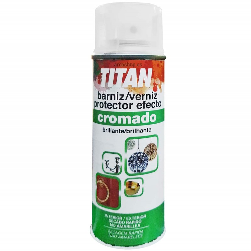 Barniz Brillante Cromados Spray Metales Titanlux (Titan)
