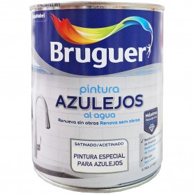 Esmalte Azulejos al Agua Satinado, para Baño y Cocina, Bruguer.