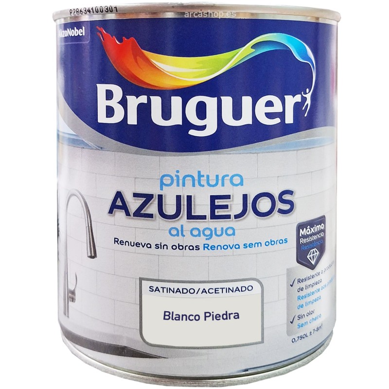Esmalte Azulejos Bruguer Blanco Piedra 750 ml
