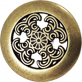 Pomo Ø 37 mm Zamak Acabado Oro Envejecido para Muebles - Nesu 214718