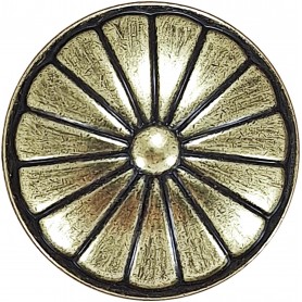 Pomo Ø 35 mm Zamak Cuero Viejo para Muebles - Nesu 213818