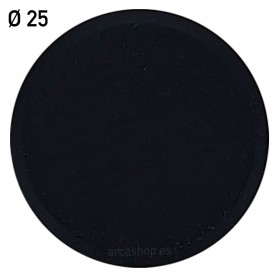 Pomo Tirador Aluminio Ø 25 mm Negro Mate para Muebles - Nesu 34722