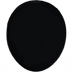 Tirador Pomo Metal Negro Mate para Muebles - Nesu 21622 Minimal Ovalado 18x15 mm