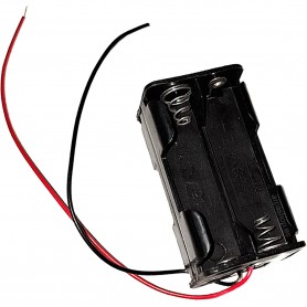 Portapilas AAA x 4 para circuitos eléctricos para proyectos escolares y de bachillerato.