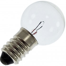 Bombilla Pequeña Rosca E10 - Esfera Ø 20 mm - 4.8V - 0.3 - 0.6 A