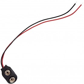 Portapilas Pila 9V para circuitos eléctricos y proyectos escolares.