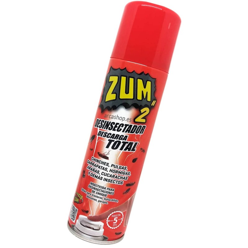 ZUM II Desinfección Total, spray Insecticida dosificador descarga Total