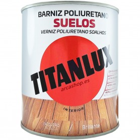 Barniz Poliuretano para Suelos de Madera - Incoloro y Brillante - Lata Barniz 750 ml