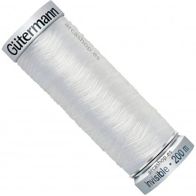 Hilo Transparente Gutermann 200 mts 100% Poliamida para costura y manualidades