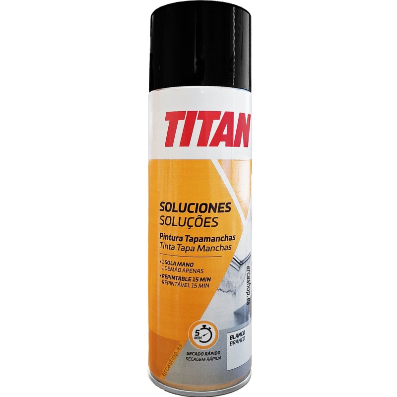 Pintura Tapamanchas Spray Titan Soluciones - Blanco